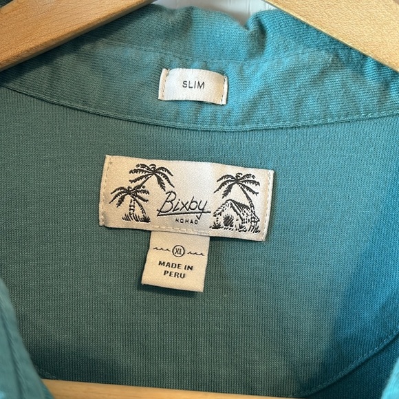 Bixby Nomad green and white polo preppy academia varsity tailgate fall football - Picture 2 of 5